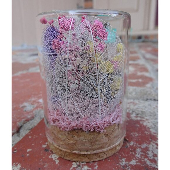 Cicada Skin in Pinecone Nature Art Oddity Jar flower goth curiosity taxidermy - Picture 9 of 10